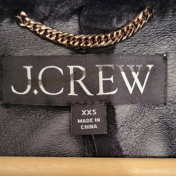 NWT J. Crew Faux Fur Women's Black Peacoat Size XXS - Picture 8 of 12